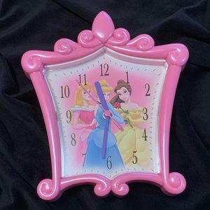 Disney Princess Wall Clock Pink